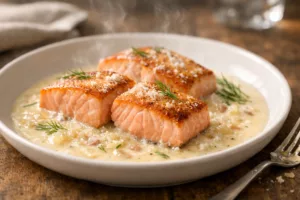 Pavé de saumon à la crème fondant et ultra gourmand, le plat simple qui fait toujours son effet 4 Pavé de saumon à la crème fondant et ultra gourmand, le plat simple qui fait toujours son effet