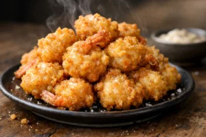 Beignets de crevettes ultra croustillants, dorés et irrésistibles 3 beignets de crevettes