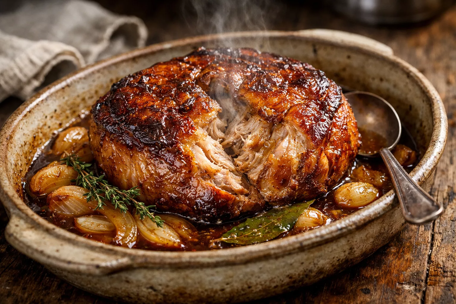 Rouelle de porc au four ultra fondante, la recette familiale qui embaume toute la maison