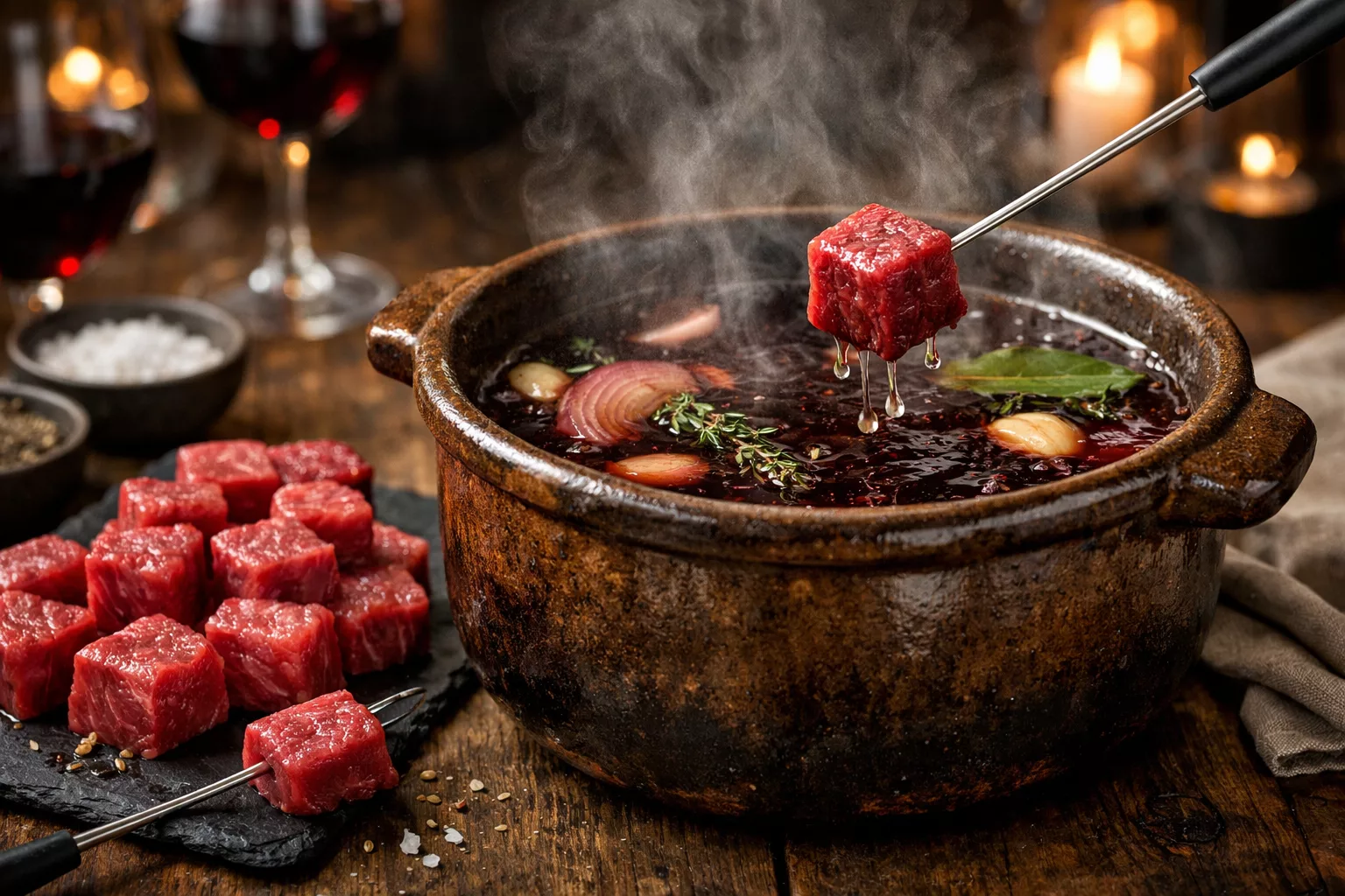 Fondue vigneronne conviviale et gourmande, la soirée qui rassemble tout le monde autour de la table