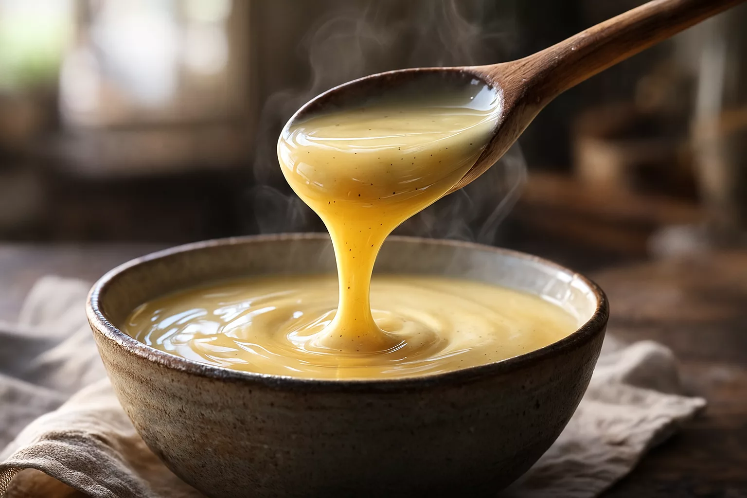 Crème anglaise façon grand-mère ultra onctueuse qui transforme n’importe quel dessert