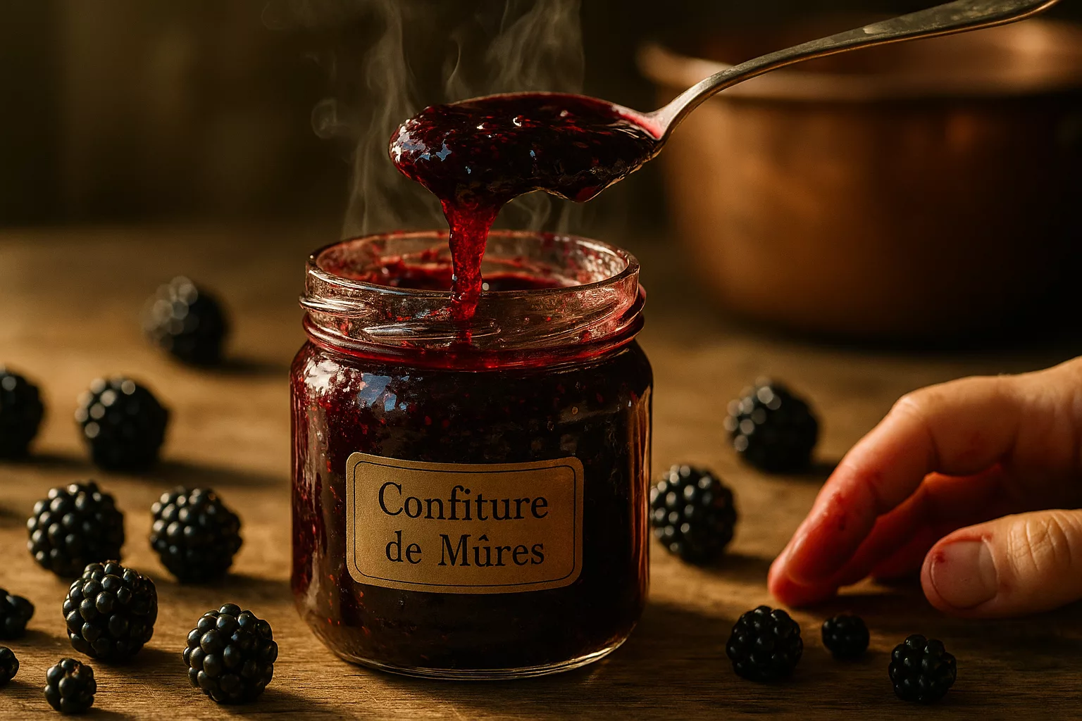 Confiture de mûres de grand-mère ultra gourmande qui ramène instantanément en enfance