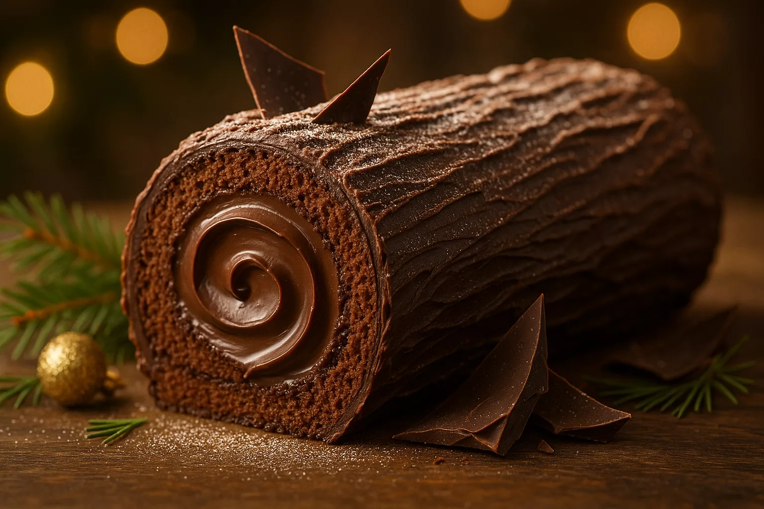 buche de noel au chocolat