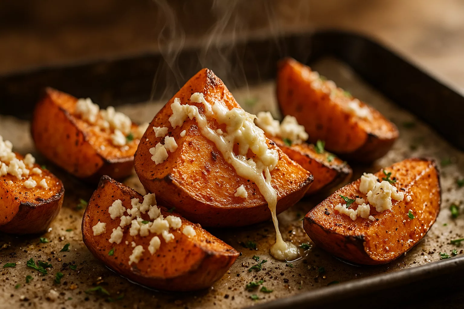 Patates douces au four rapides qui régalent en 20 minutes