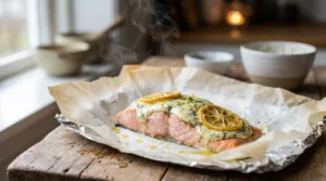 papillotes de saumon au fromage frais