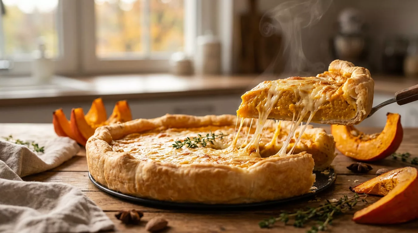 tarte au potiron et au fromage