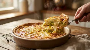 Quiche poireaux camembert ultra fondante qui embaume toute la cuisine