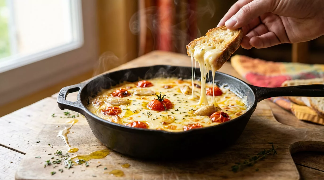 Fondue provençale ultra parfumée qui transforme un simple dîner en moment magique