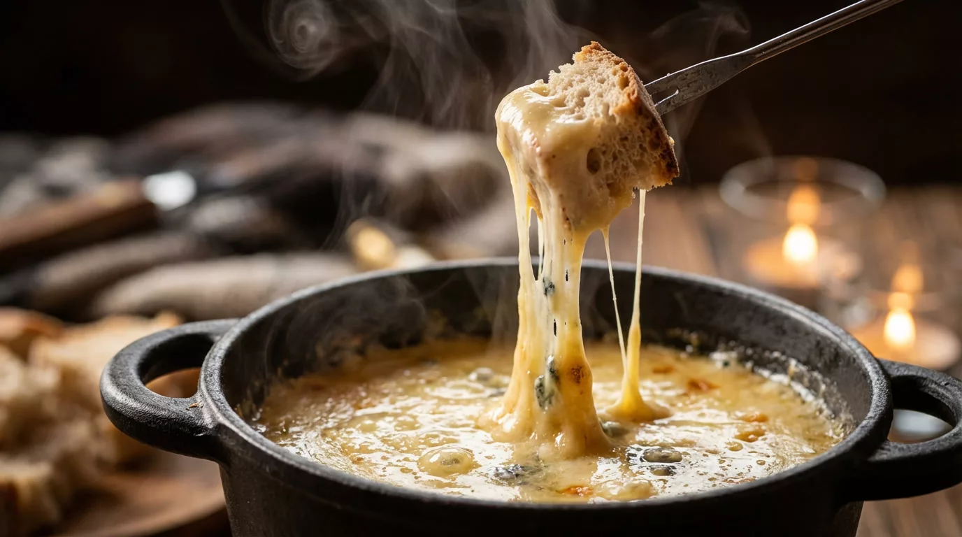 Fondue auvergnate au bleu ultra réconfortante qui transforme n’importe quel dîner en festin