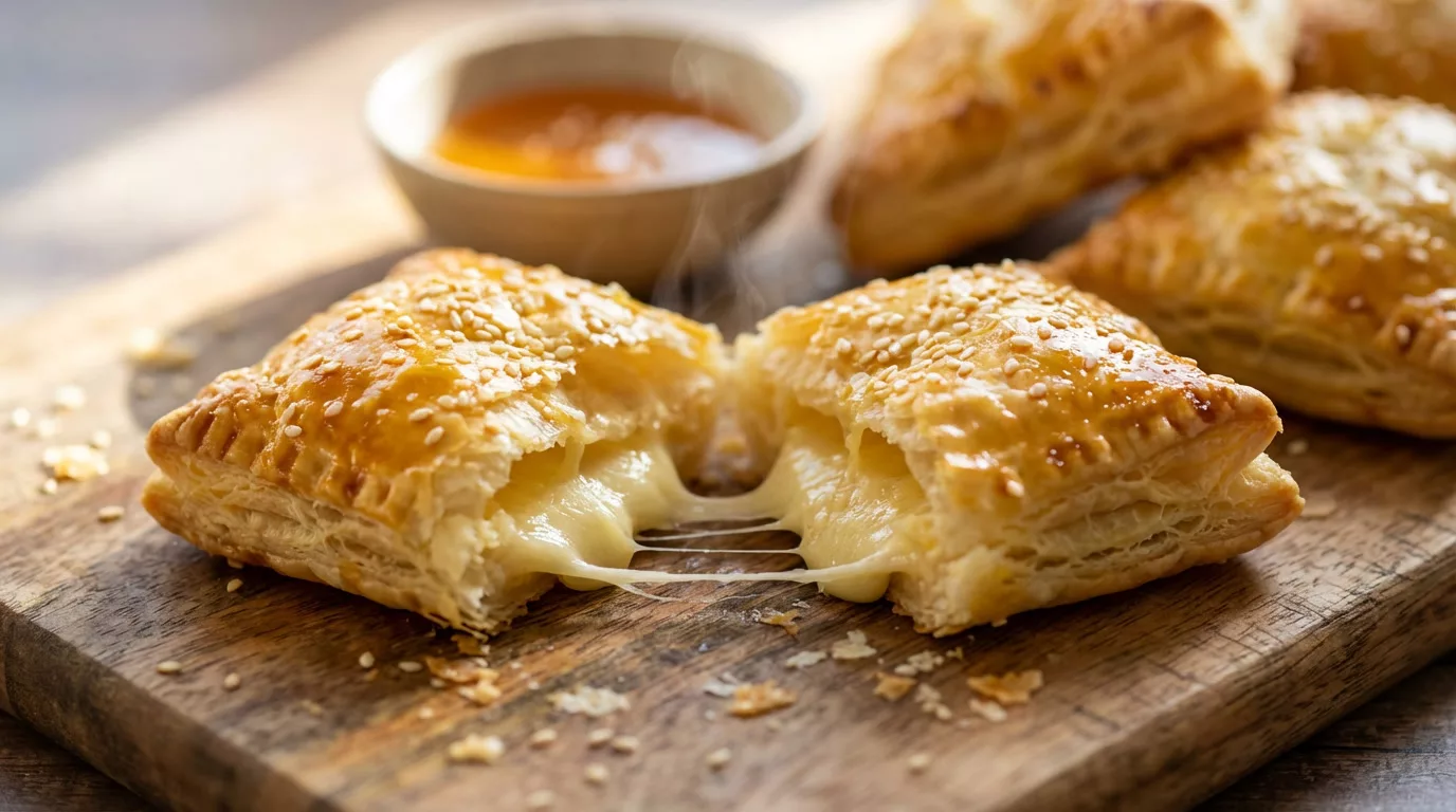 Feuilletés au brie ultra fondants qui disparaissent en une bouchée