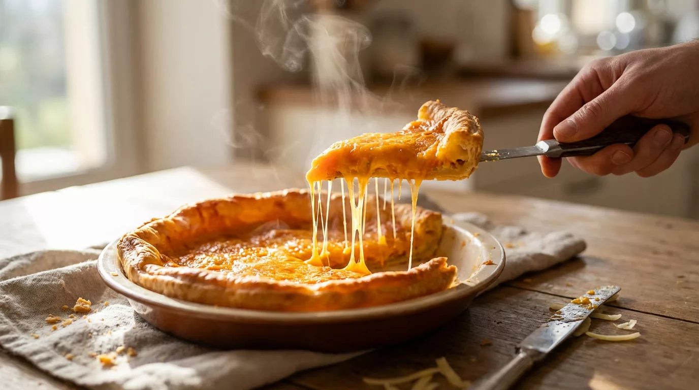 Tarte à la mimolette ultra fondante qui régale toute la table sans effort