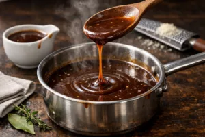 La sauce au fond de veau qui change tout : goût de bistrot, texture brillante, prête en un rien de temps 2 La sauce au fond de veau qui change tout : goût de bistrot, texture brillante, prête en un rien de temps