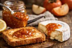 Confiture kaki–pommes : la tartine d’hiver qui sent bon le caramel et la vanille 2 Confiture kaki–pommes : la tartine d’hiver qui sent bon le caramel et la vanille