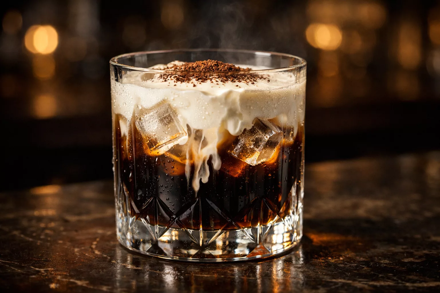 Dark Russian onctueux et intense, le cocktail café-chocolat qui fait fondre les amateurs de vodka