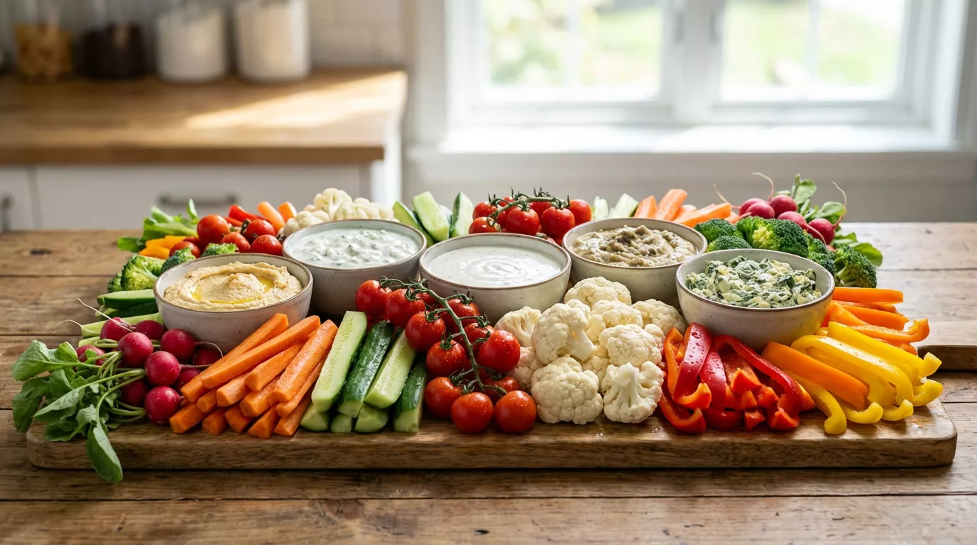 Plateau de crudités pour 20 personnes : la recette facile et complète