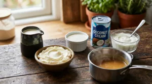 Par quoi remplacer la crème fleurette : les meilleures alternatives