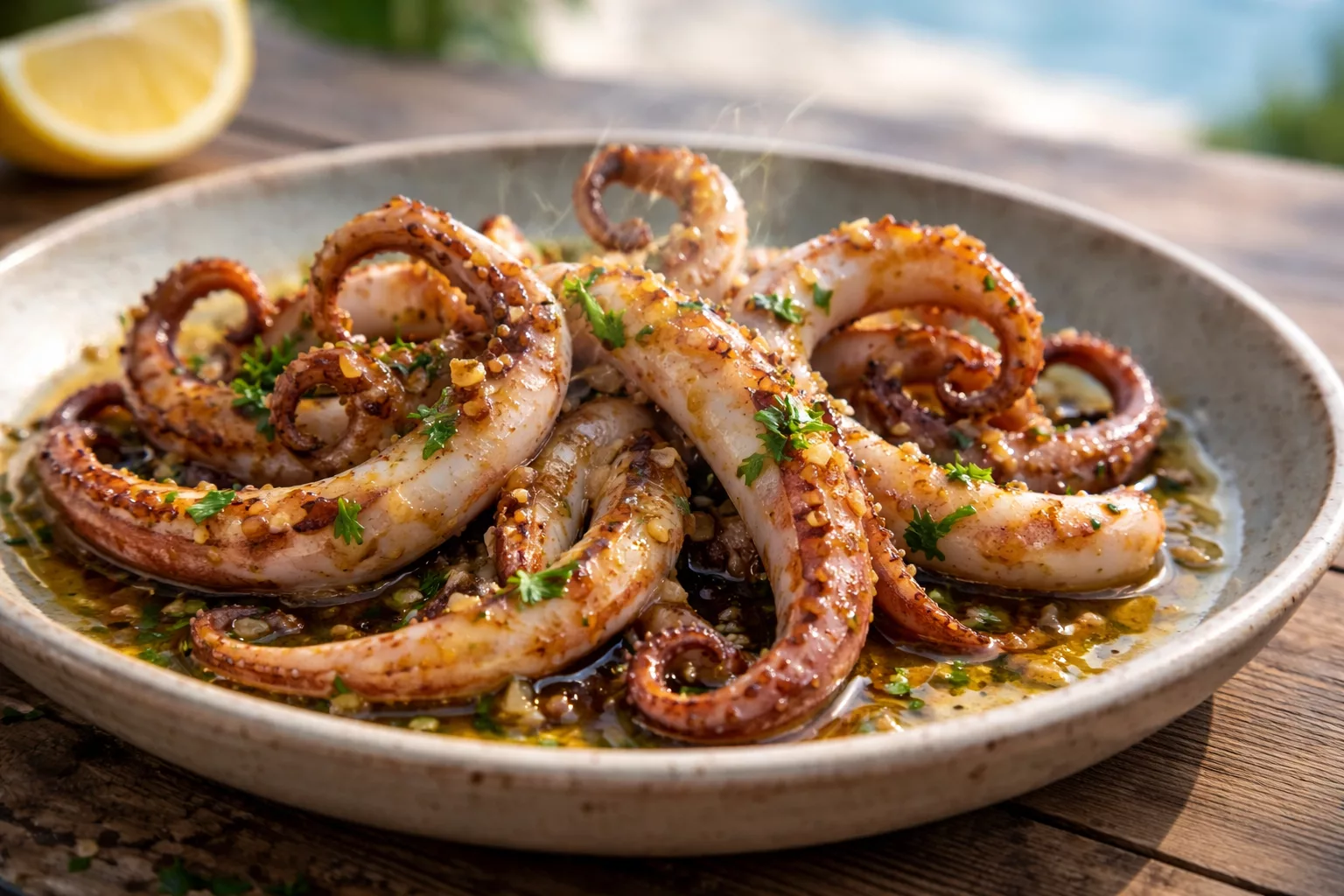 Tentacules d’encornet poêlées, tendres et ultra savoureuses comme au bistrot