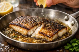 Black bass à la poêle, la recette toute simple qui sublime ce poisson délicat