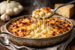 Gratin de pâtisson fondant au four, le plat ultra réconfortant qui change tout