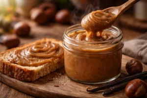 La crème de marrons maison douce et veloutée qui transforme une simple tartine en pur moment de bonheur
