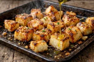 Le céleri-rave rôti fondant qui transforme un simple légume en plat irrésistible