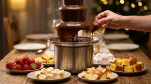 Fontaine de chocolat maison irrésistible, le dessert spectaculaire qui fait fondre tous les invités