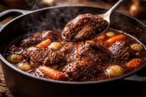 Joues de porc fondantes et ultra gourmandes : la recette mijotée qui fait craquer tout le monde