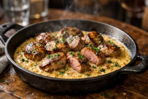Rognons de porc poêlés à la moutarde, fondants et savoureux comme chez le bistrotier
