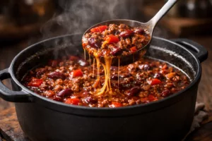 Le chili con carne maison ultra réconfortant qui mijote doucement et fait l’unanimité à table