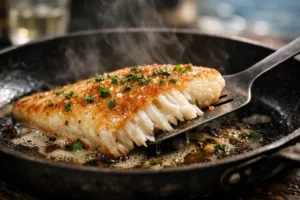 Filet de merlan doré à la poêle, la recette simple qui révèle toute la finesse du poisson