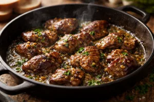 Foies de volailles poêlés ultra fondants : la recette rustique qui régale dès la première bouchée