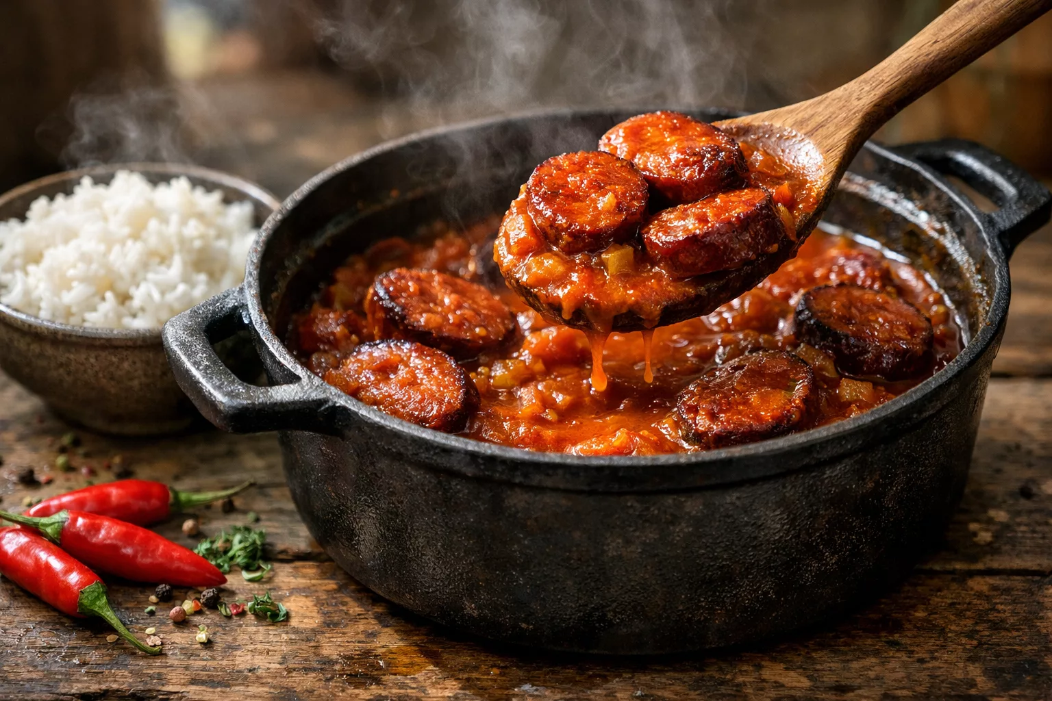 Le rougail saucisse réunionnais qui parfume toute la cuisine et donne envie d’y replonger la cuillère 9 Le rougail saucisse réunionnais qui parfume toute la cuisine et donne envie d’y replonger la cuillère