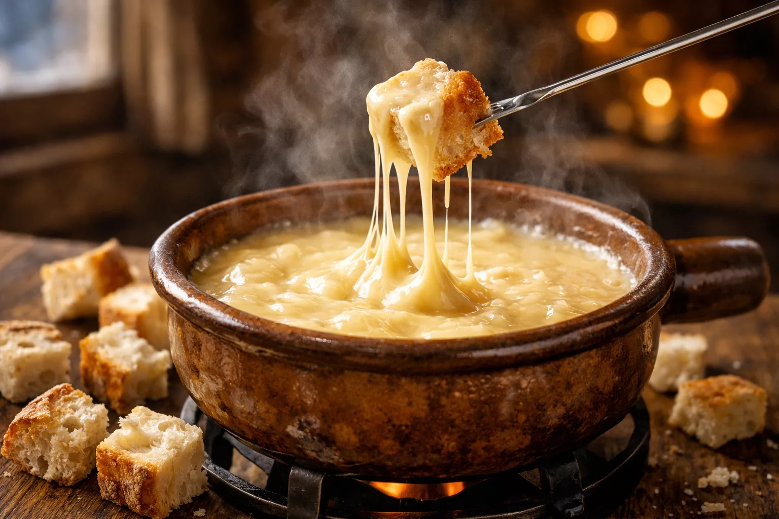 La fondue savoyarde authentique et incroyablement filante qui réchauffe les longues soirées d’hiver 9 La fondue savoyarde authentique et incroyablement filante qui réchauffe les longues soirées d’hiver