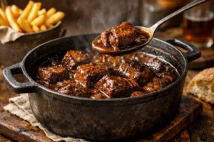 Carbonades flamandes traditionnelles : le secret du bœuf mijoté à la bière qui fond à la cuillère 2 Carbonades flamandes traditionnelles : le secret du bœuf mijoté à la bière qui fond à la cuillère