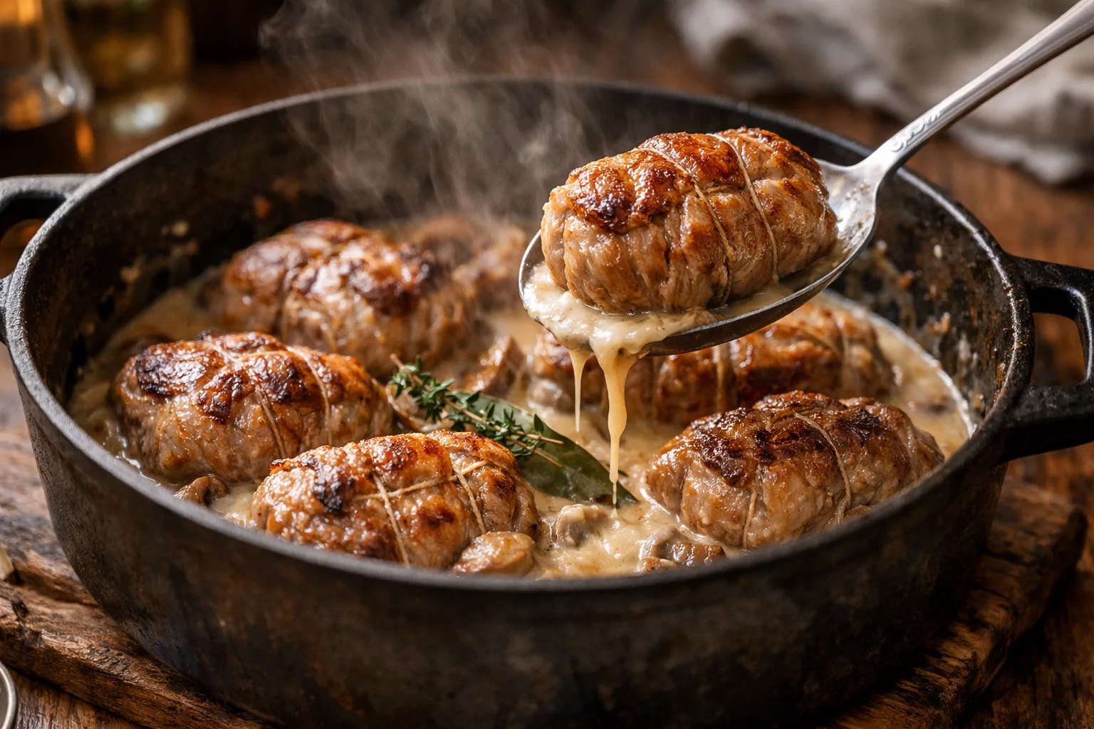 Ces paupiettes de veau fondantes à souhait, mijotées dans une sauce irrésistible qui rappelle les repas du dimanche 3 Ces paupiettes de veau fondantes à souhait, mijotées dans une sauce irrésistible qui rappelle les repas du dimanche