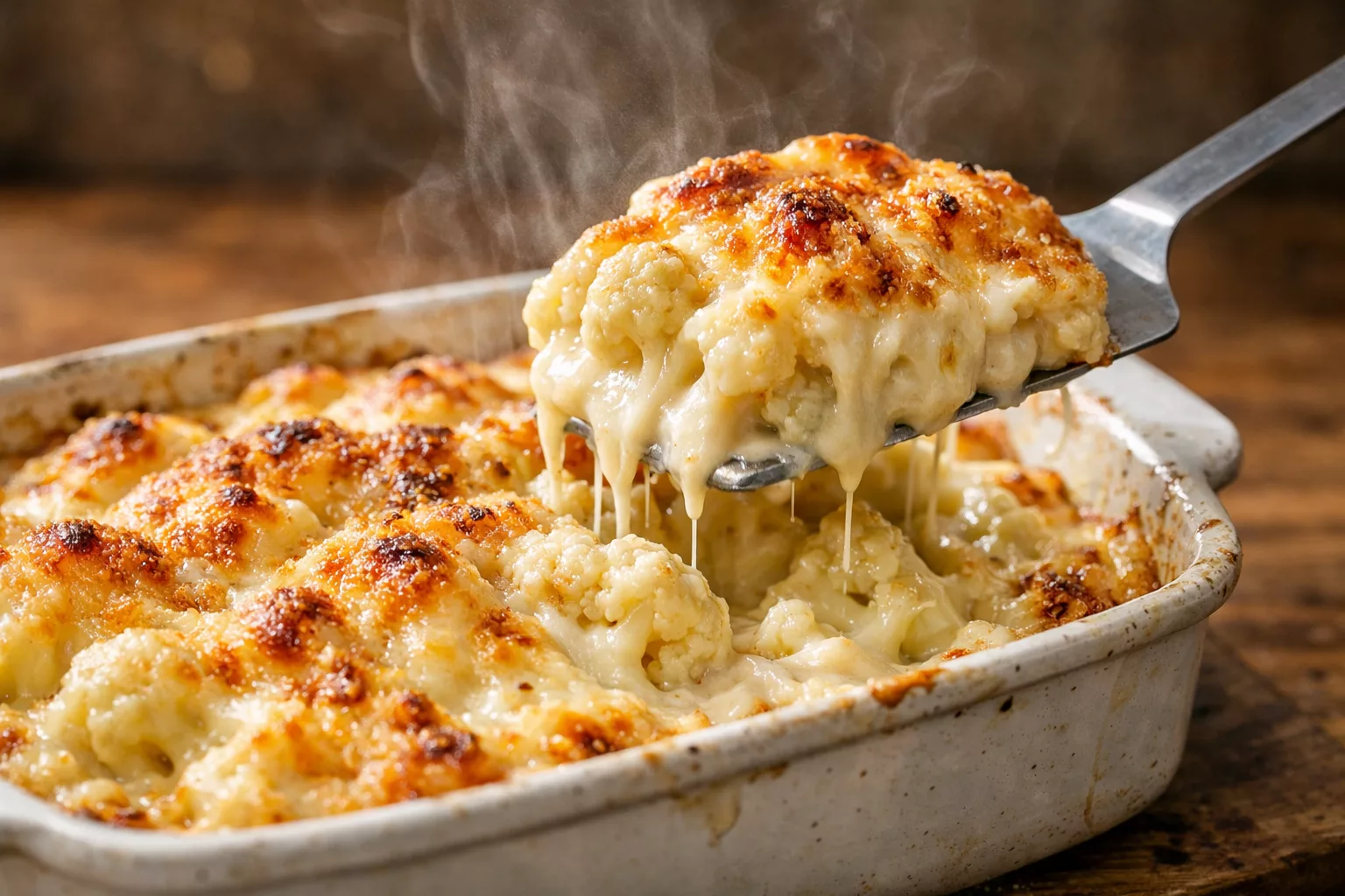 Le gratin de chou-fleur crémeux qui va réchauffer vos soirées