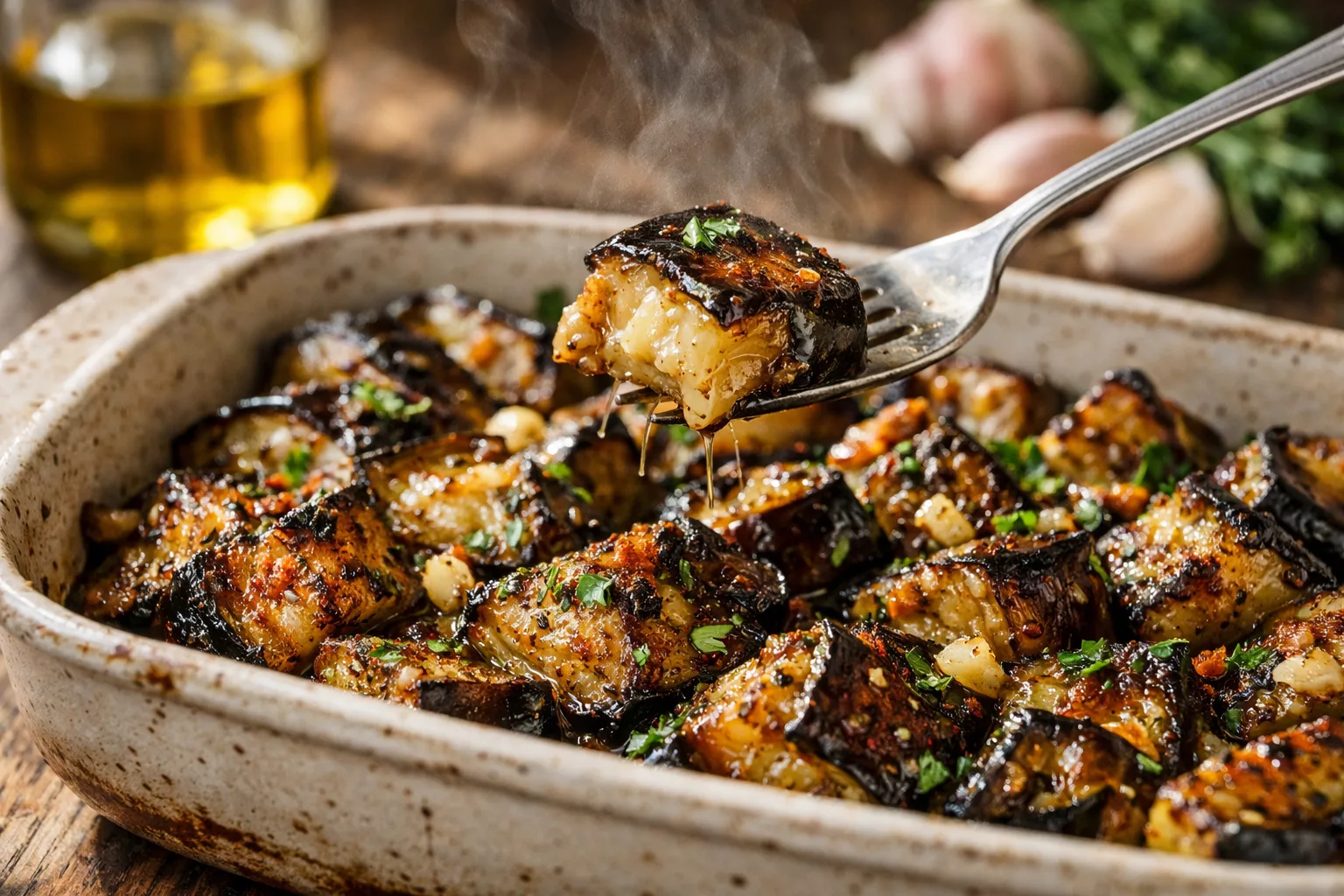Aubergines au four fondantes et parfumées : la recette simple qui transforme ce légume en pur délice 1 Aubergines au four fondantes et parfumées : la recette simple qui transforme ce légume en pur délice