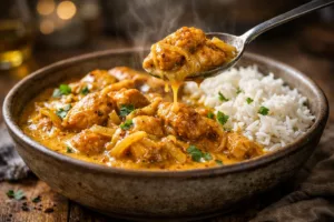 Le poulet curry aux oignons facile qui parfume toute la cuisine et met tout le monde d’accord 3 Le poulet curry aux oignons facile qui parfume toute la cuisine et met tout le monde d’accord