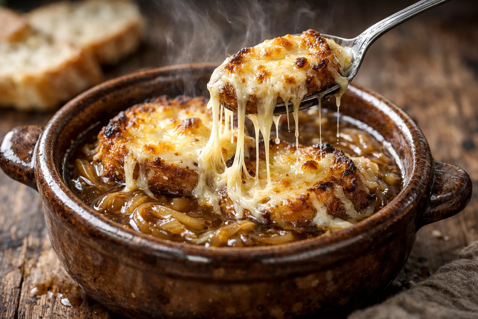 La soupe à l’oignon gratinée qui réchauffe le cœur et les papilles 1 La soupe à l’oignon gratinée qui réchauffe le cœur et les papilles