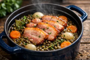 Le petit salé aux lentilles qui fond dans la bouche et réchauffe l’âme