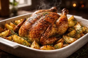 Le poulet rôti parfait avec ses pommes de terre dorées qui fondent en bouche 3 Le poulet rôti parfait avec ses pommes de terre dorées qui fondent en bouche