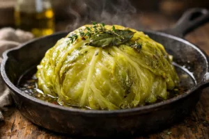 Choux vert braisé fondant et parfumé qui transforme vos repas