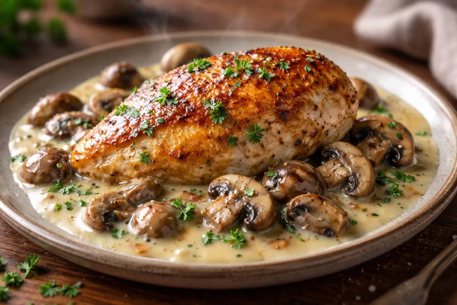 Poulet à la crème et champignons : le plat réconfortant qui fond en bouche 7 Poulet à la crème et champignons : le plat réconfortant qui fond en bouche