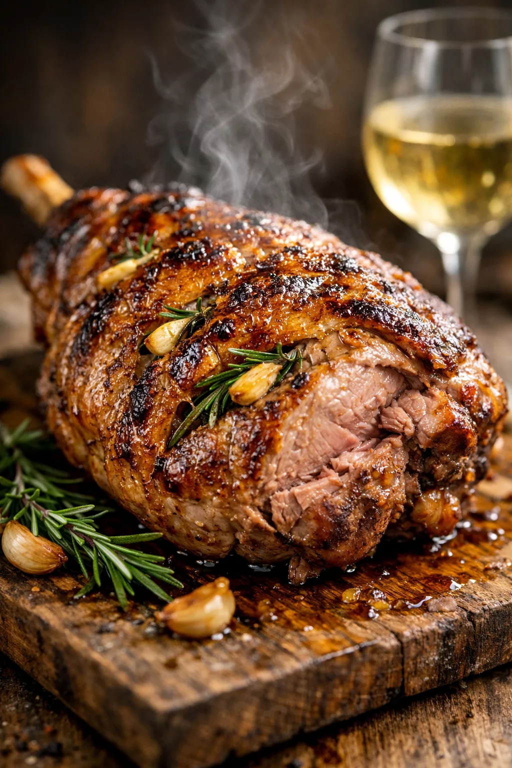 Gigot d’agneau à l’ail et au romarin : un festin savoureux pour les grandes occasions