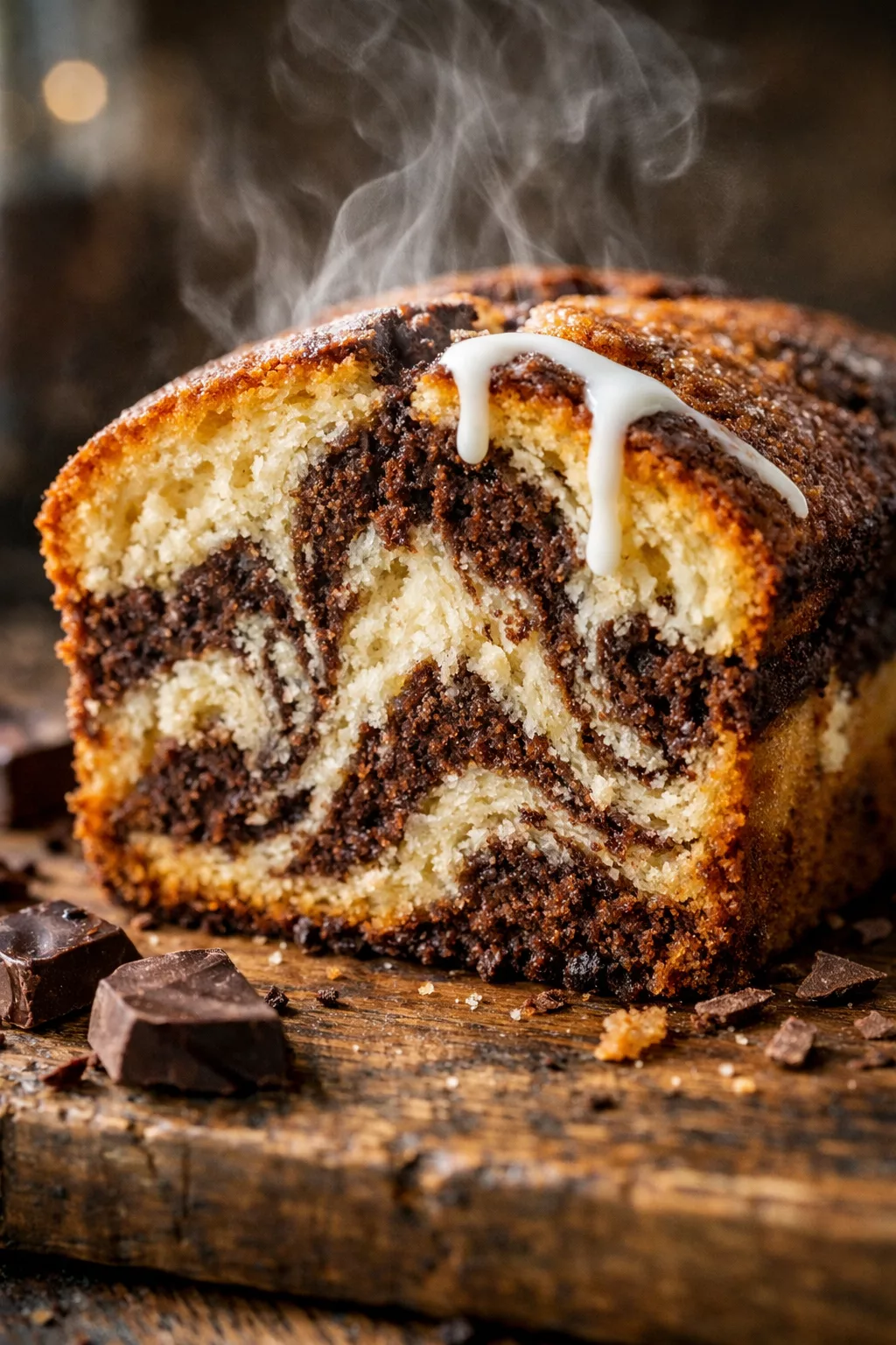 Le gâteau marbré de grand-mère : un délice réconfortant à la vanille et au chocolat