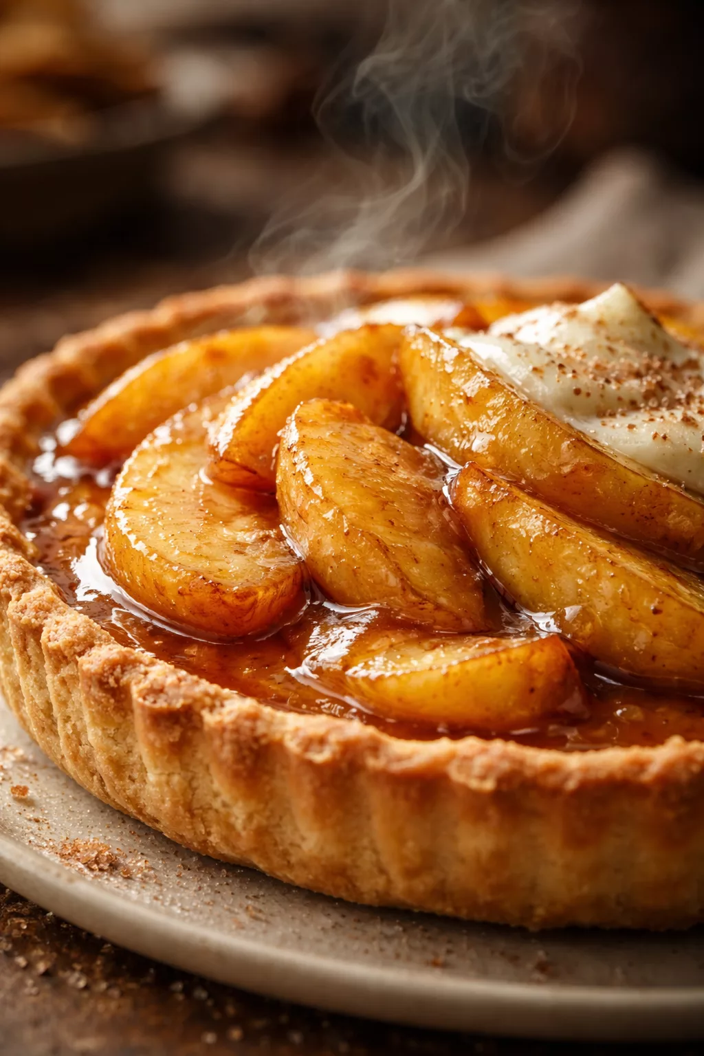 Tarte aux pommes normande de Mag : un délice réconfortant à la cannelle et au beurre salé