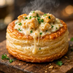 Vol au vent aux blancs de poulet : un délice aérien à chaque bouchée