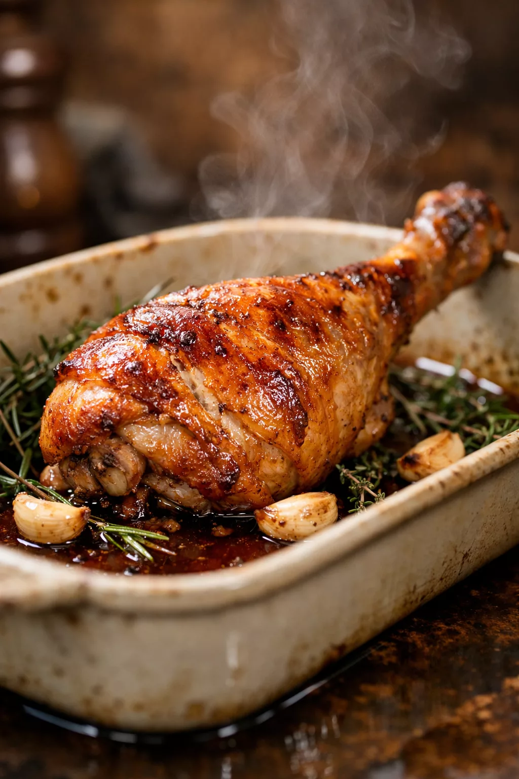Cuisse de dinde au four : un plat savoureux et réconfortant pour toute la famille