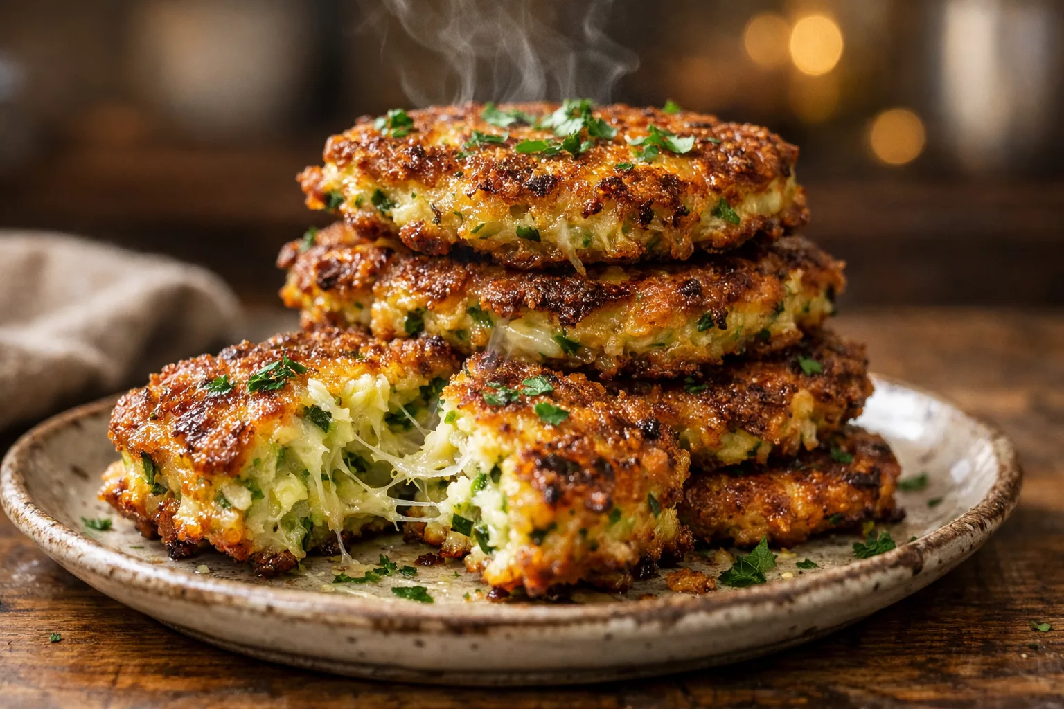Galettes de courgettes râpées ultra croustillantes à l’extérieur et fondantes à cœur 5 Galettes de courgettes râpées ultra croustillantes à l’extérieur et fondantes à cœur