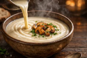 Velouté de champignons ultra crémeux qui réchauffe instantanément les soirées fraîches 2 Velouté de champignons ultra crémeux qui réchauffe instantanément les soirées fraîches